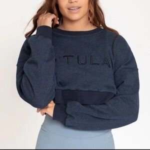 P'tula Cropped Crewneck Sweatshirt